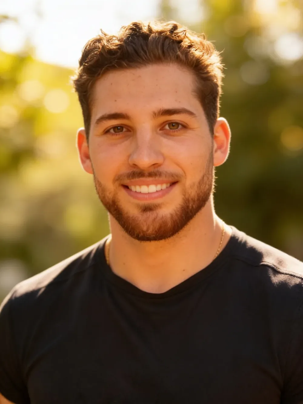 Jaden Parisi, outdoors in golden light